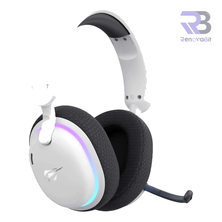 Audífono Gamer Havit FUXI-H7 7.1 Blanco Five Mode RGB
