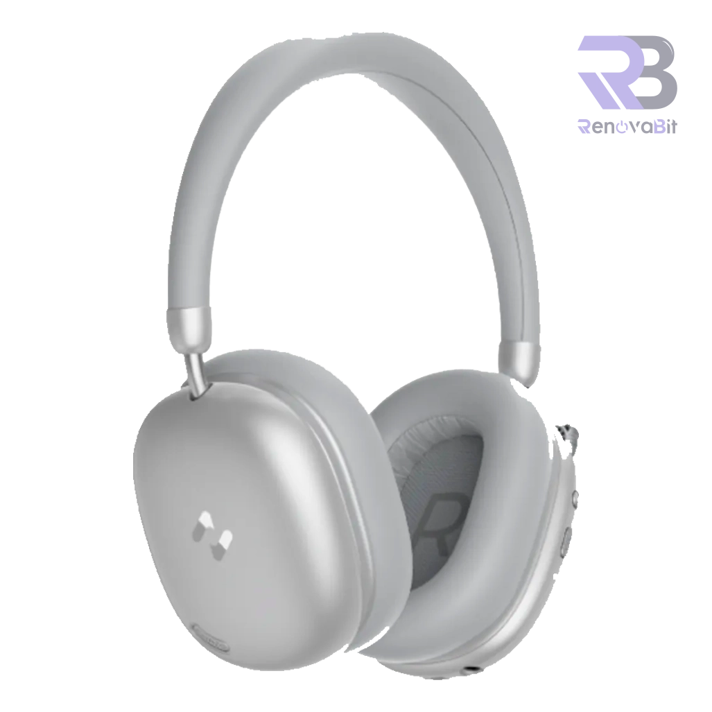 Audífono Bluetooth Havit H670BT Space S1 Plata con Estuche