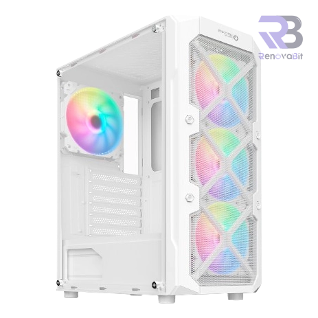 Case Gamer Enkore Winner White ENK 5002W RGB 4FAN LED S/Fuente