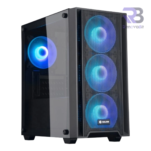 Case Gamer Halion Ragnarok 320 Vidrio 550W 4xRGB