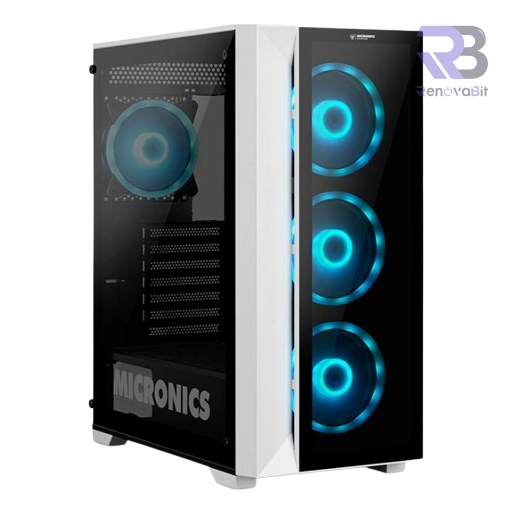 Case Gamer Micronics Warrior MIC CG803W 4FAN ARGB White
