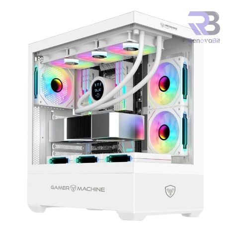 Case Gamer Micronics iCUBE White 4FAN RGB