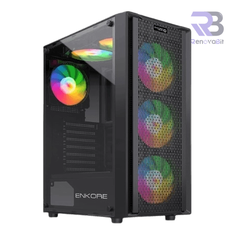 Case Gamer Micronics Warrior Gamer Black FC1013 ARGB 4FAN