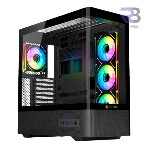 Case Gamer Antryx FX 830 Black Infinity ARGB FAN X4 USB Tipo-C