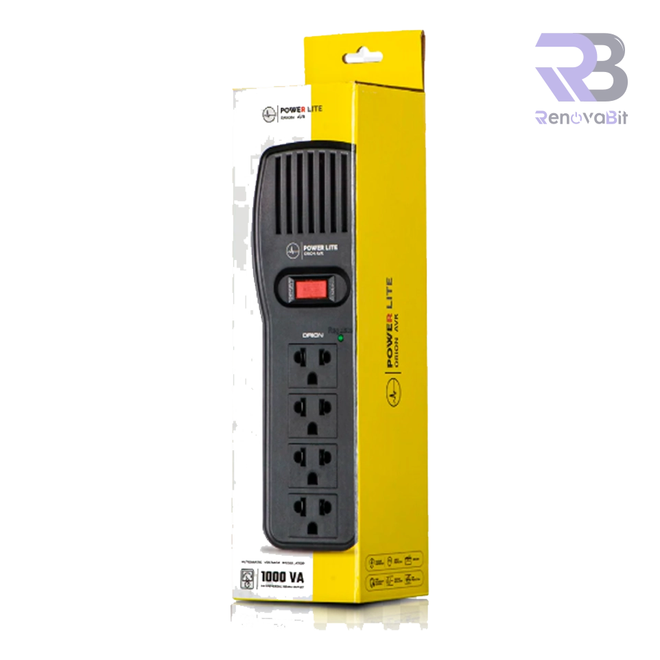 Estabilizador Orion AVR PLI1001 1000VA/500W 4 Salidas Power Lite