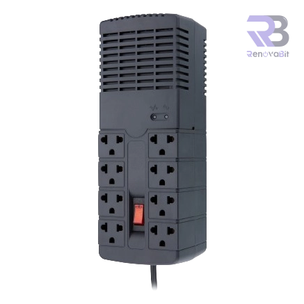 Estabilizador Quasar R AVR PLI1300 1300VA/650W 8 Salidas Power Lite