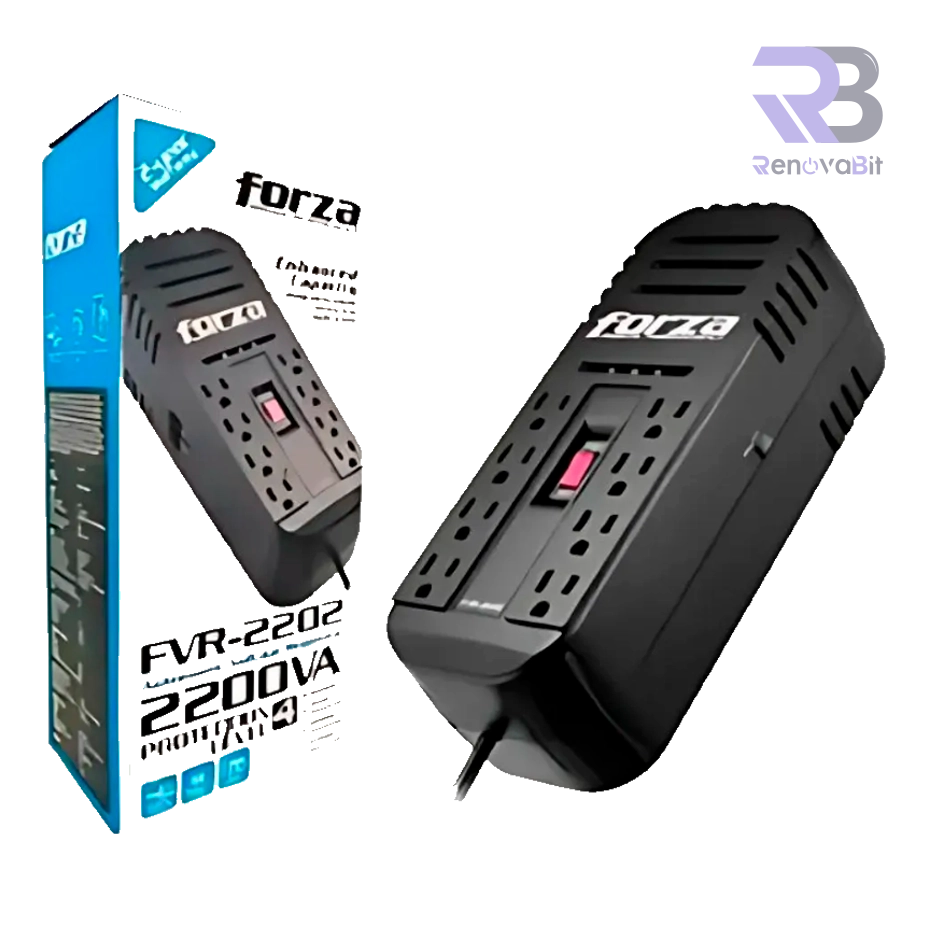 Estabilizador Forza FVR-2202 2200VA 1100W 8 Puertos