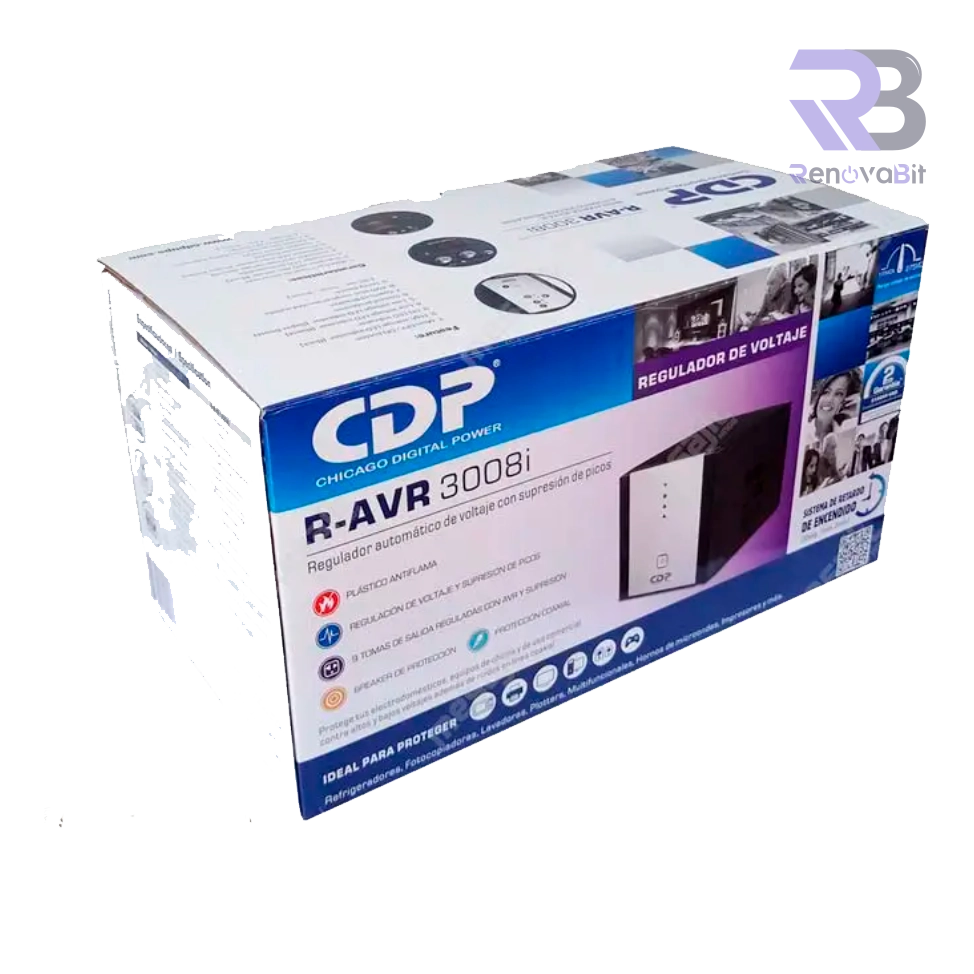 Estabilizador CDP R-AVR 3008I 3000VA 1500W 8 Salidas