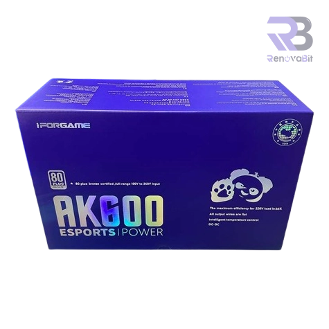 Fuente de Poder iFORGAME AK600 600W 80+ Bronze Blanco APFC