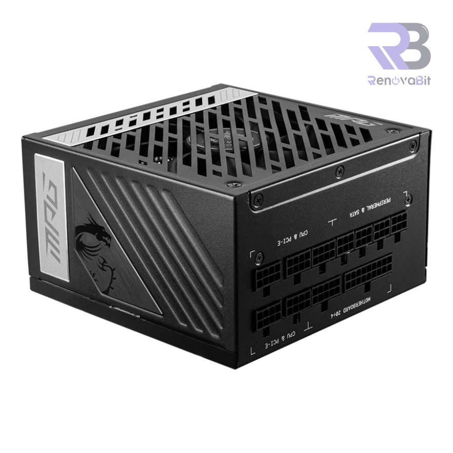 Fuente de Poder MSI A1000G 1000W 80+ Gold PCIe 5.0 Modular