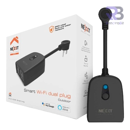 Home Smart Nexxt NHP-O610 Smart WiFi Outdoor Dual Plug