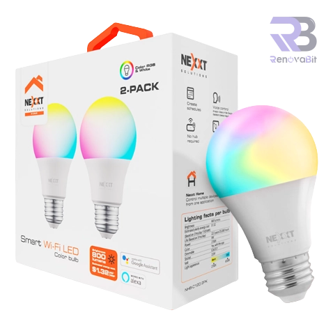 Foco Smart Nexxt NHB-C120 2PK LED RGB Color 220V