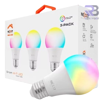 Foco Smart Nexxt NHB-C120 3PK LED RGB Color 220V