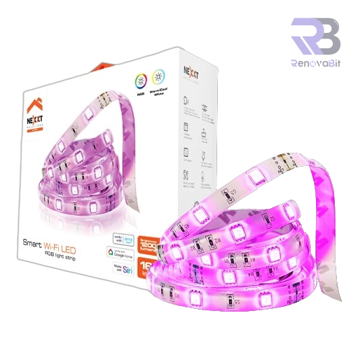 Kit Tira de Luz Nexxt NHB-S611 Smart LED RGB 16.4ft 110V/220V