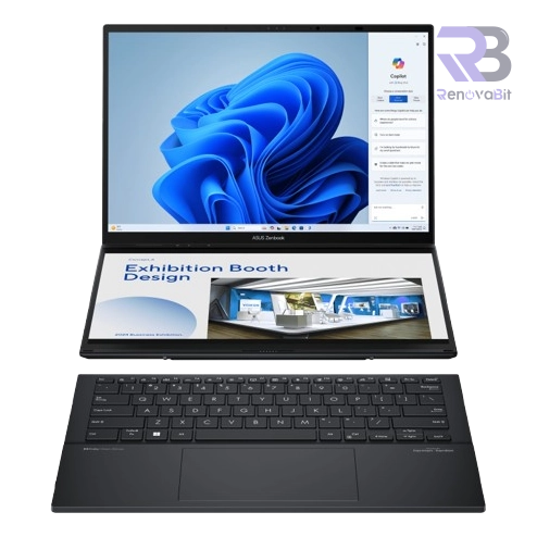 Laptop Asus Zenbook Duo UX8406CA Core Ultra 9 285H 32GB DDR5 Dual 14 2TB Touch W11 Gray