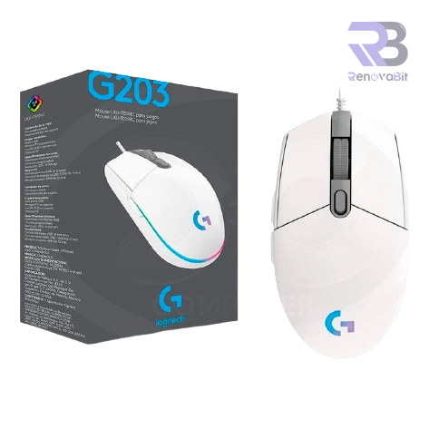 Mouse Gamer Logitech G203 Lightsync White