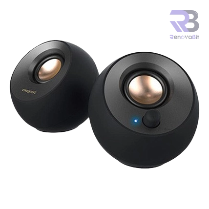 Parlante Creative Pebble 4.4W 2.0 3.5mm USB-Power Black