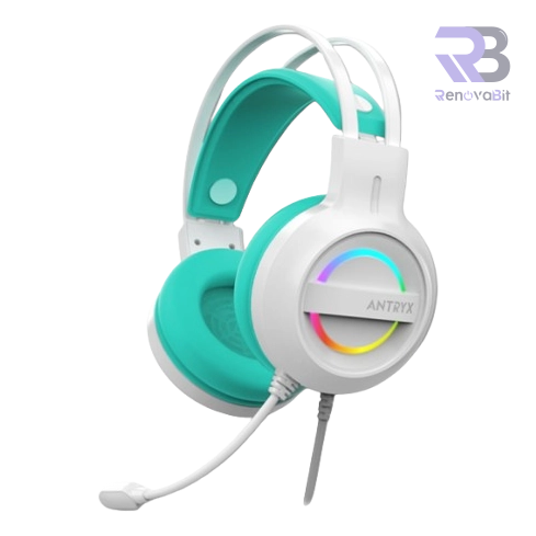 Audífono Gamer Antryx IRIS-W 7.1 Turquesa