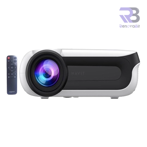 Proyector Havit PJ209 Pro 1980P FHD WiFi HDMI Android TV Blanco