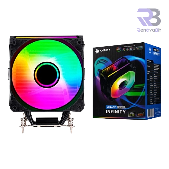 Cooler Procesador Antryx Mirage Infinity Black ARGB