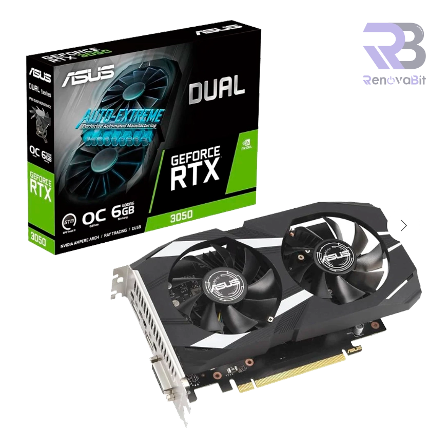 Tarjeta de Video Asus RTX 3050 6GB Dual GDDR6 OC