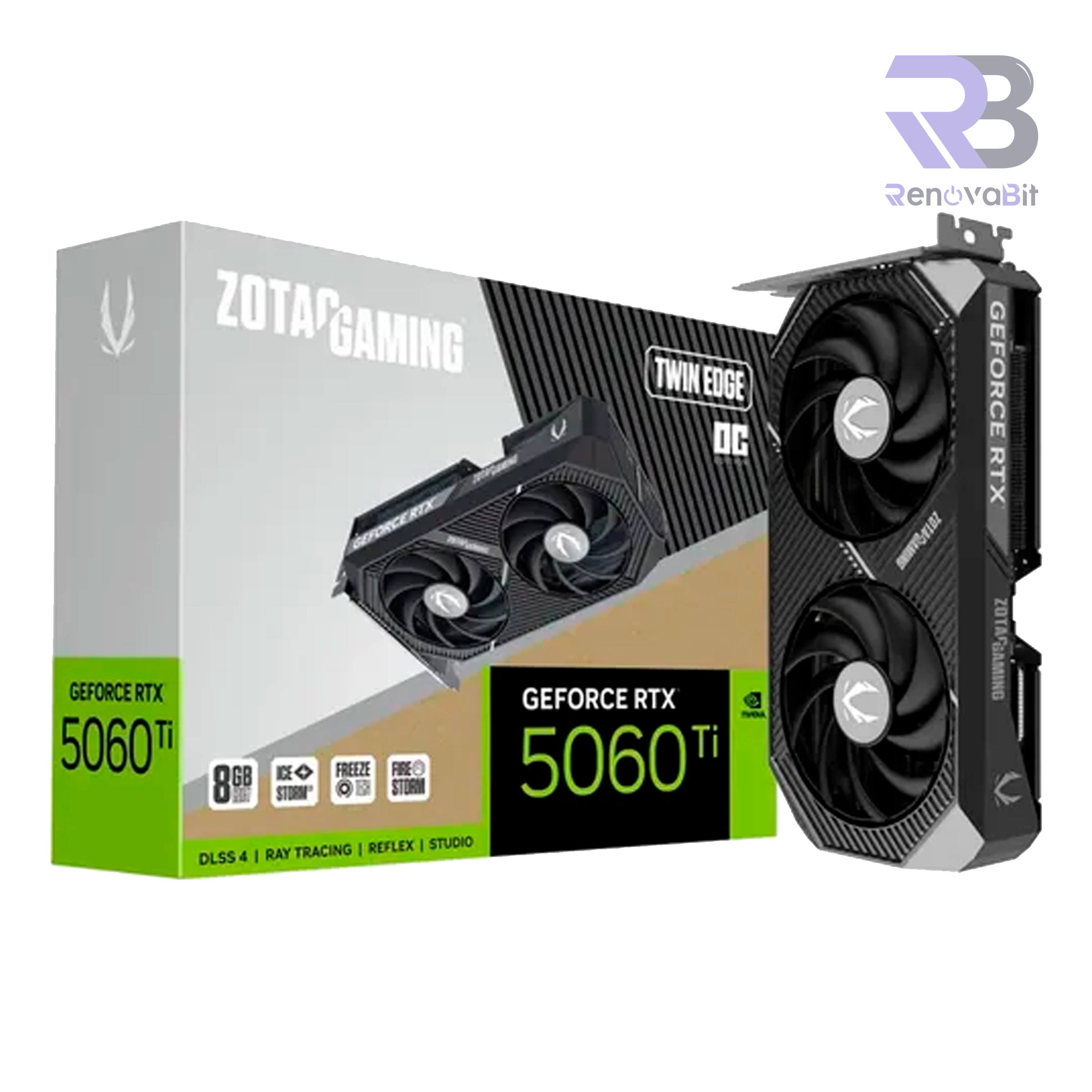 Tarjeta de Video Zotac RTX 5060Ti 8GB GDDR7 AMP
