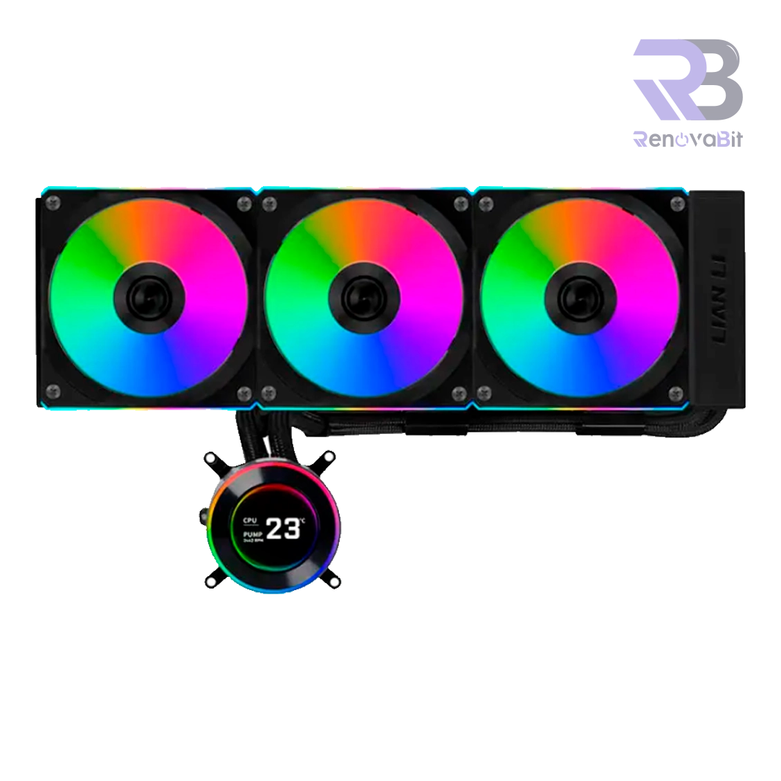 Refrigeración Líquida Lian Li HydroShift II LCD-C 360CL Black GHS2LCD36RB