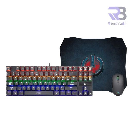 Kit Gamer Enkore Falcon ENT G2000 Teclado + Mouse + Pad Mouse