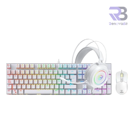 Kit Gamer Micronics Mirage GTX2003-3W White Red Switch