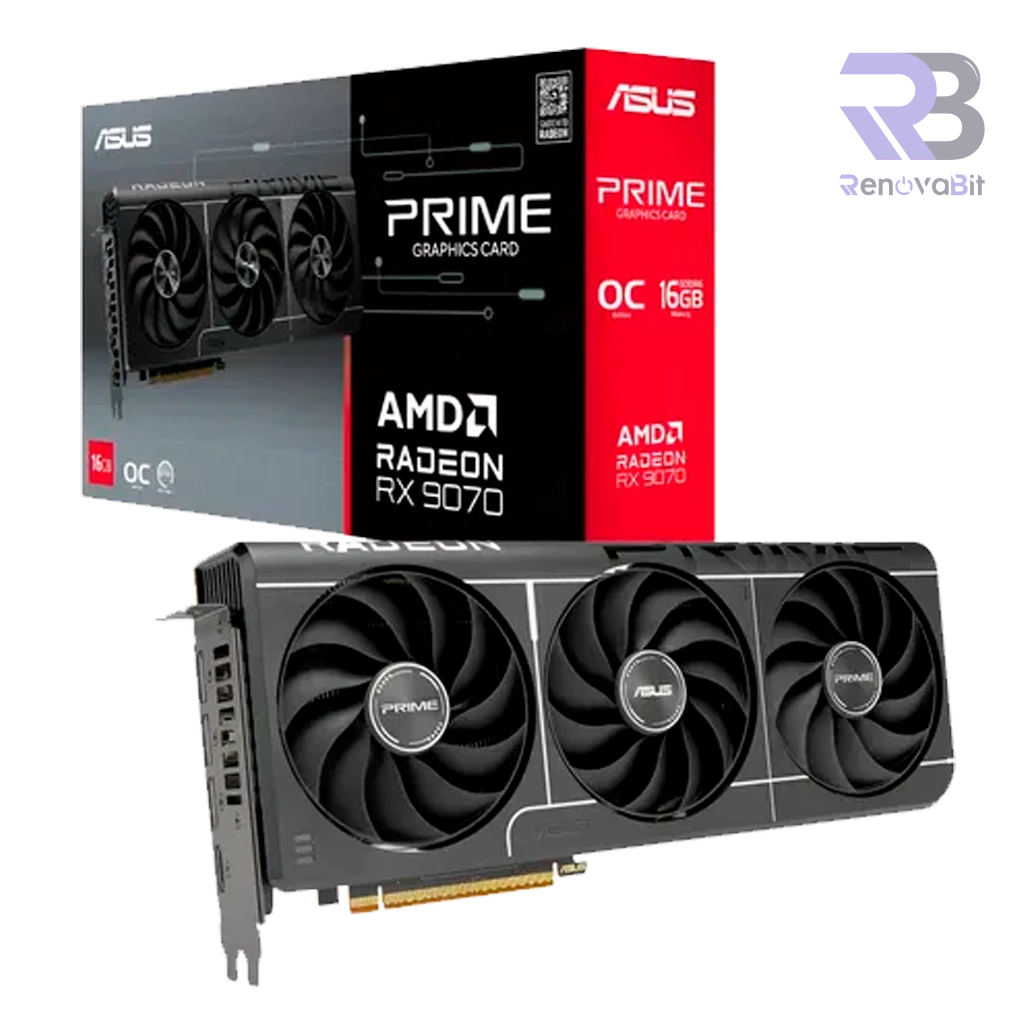 Tarjeta de Video Asus Prime RX9070 16GB EVO