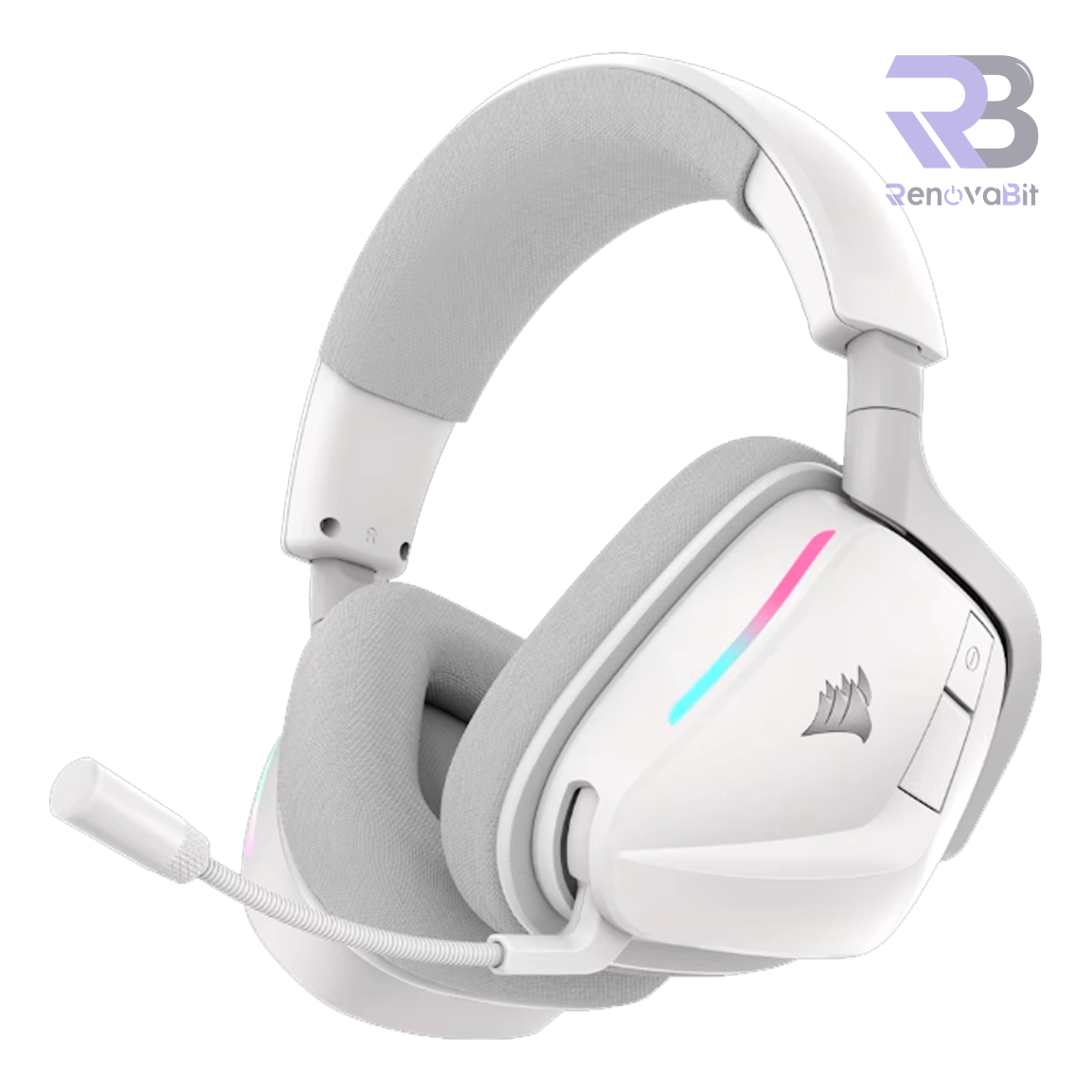 Audífono Gamer Corsair Premium Void RGB Wireless V2 White