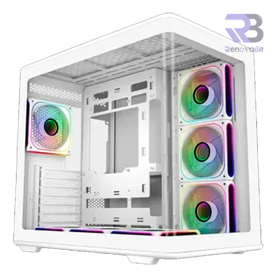 Case Gamer Cooler Master Elite 600 Blanco 7xARGB
