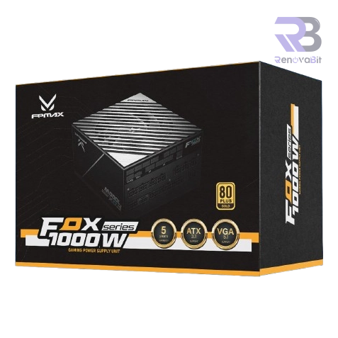 Fuente de Poder Gamer FPMAX Fox 1000W Modular 80+ Gold