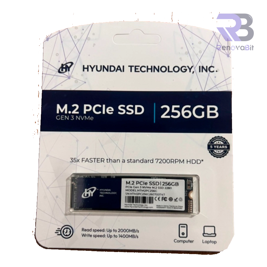 SSD Hyundai M.2 256GB Gen 3x4 NVMe