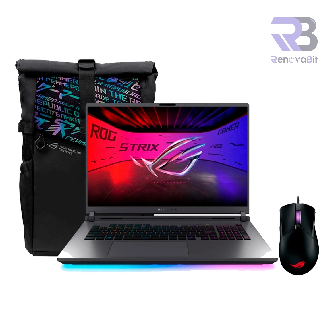 Laptop Asus ROG Strix G18 G815LR-S9118W Ultra 9 275HX 16GB 1TB NVMe RTX 5070 Ti 12GB 18 pulgadas WQXGA Windows 11
